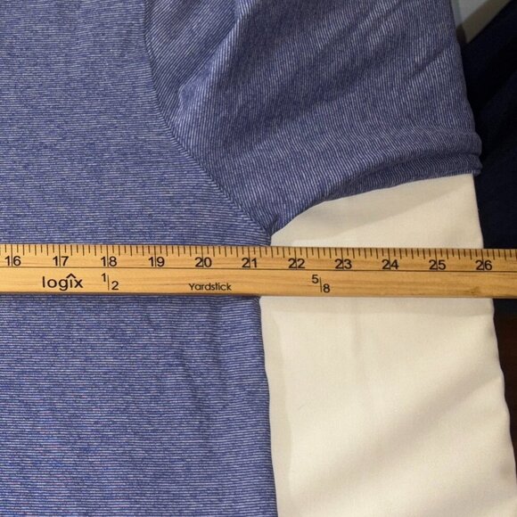 Men's Straight Down Performance Golf Quarter-Zip Pullover Blue Size M - Picture 7 of 9